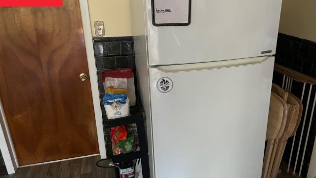 Innovative Fridge Organization: The Smart Curtain Rod Hack