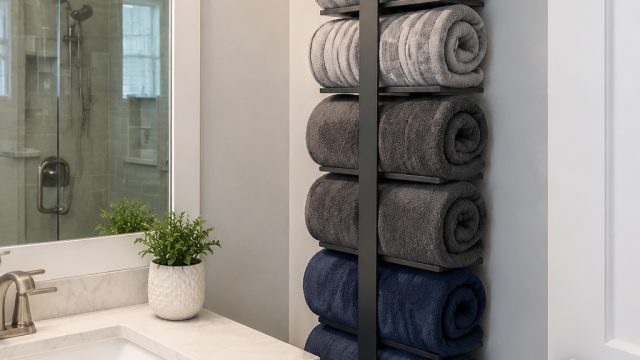 Transform Your Small Bathroom with This Innovative Towel Storage Solution
