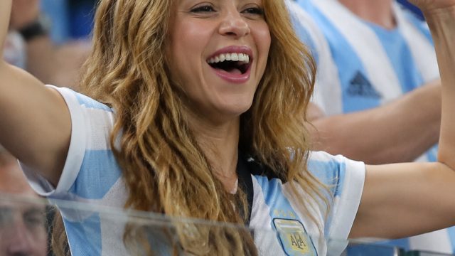 Shakira Cheers for Messi as Argentina Triumphs in World Cup Match
