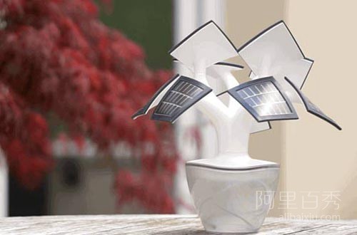 The rechargeable tree can both charge and illuminate, practical and beautiful.