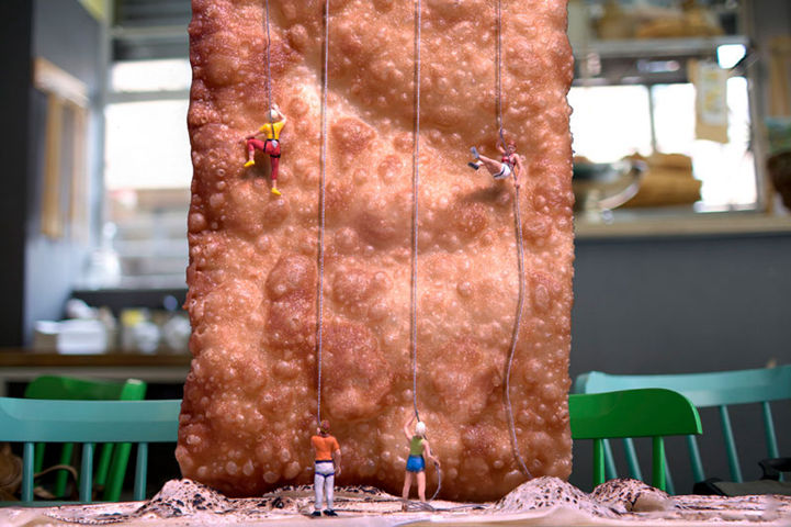 Macro photography of food and puppets, each has a different story--top emoticon